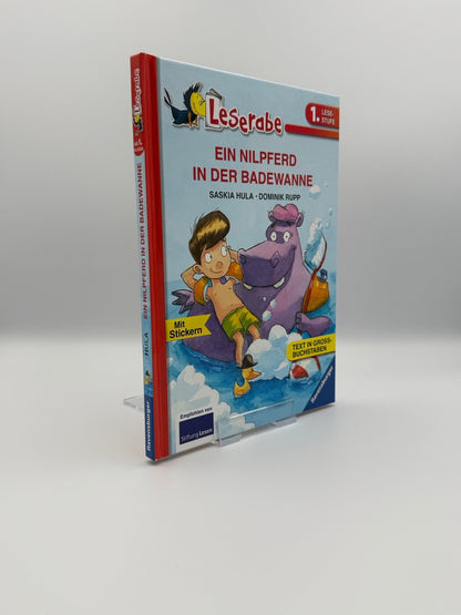 Leserabe 1. Lesestufe - Ein Nilpferd in der Badewanne