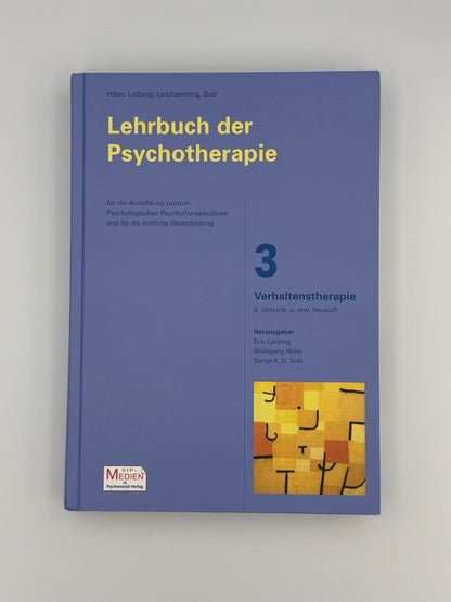 Lehrbuch der Psychotherapie - Bd. 3: Verhaltenstherapie