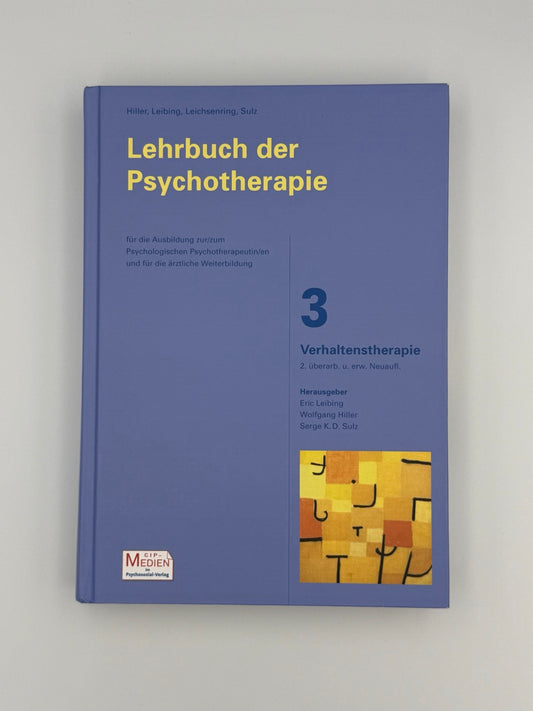 Lehrbuch der Psychotherapie - Bd. 3: Verhaltenstherapie