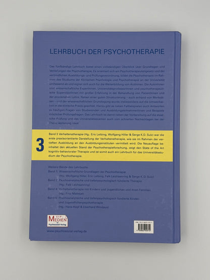 Lehrbuch der Psychotherapie - Bd. 3: Verhaltenstherapie