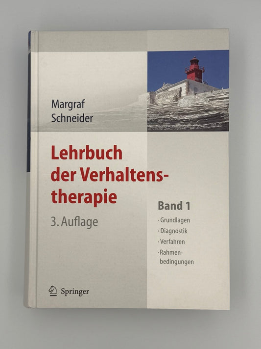 Lehrbuch der Verhaltenstherapie, Band 1